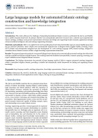 Large language models for automated Islamic ontology construction and knowledge integration